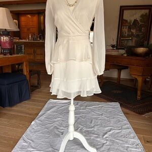 🤍 Romantic White Ruffle Dress | Clean Girl Aesthetic | Leith - Anthro